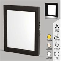 SİYAH KASA 24W S.Ü. KARE PANEL BEYAZ 1